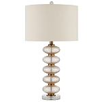 Настольная лампа с фактурным стеклянным корпусом Glamorous Pommel варинант исполнения - 3 | Loft Concept в Грозном