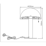 Настольная лампа c абажуром в форме купола из натурального камня  Heavenly Harmony варинант исполнения - 7 | Loft Concept в Грозном