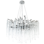 Люстра с хрустальными подвесками Frozen Drops Chandelier Chrome 10 варинант исполнения - 2 | Loft Concept в Грозном