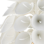 Люстра белая каплевидной формы из цветков лилии White Natural Lines варинант исполнения - 2 | Loft Concept в Грозном