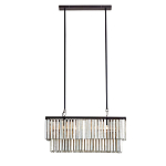 Люстра линейная прямоугольная с подвесками из натурального перламутра Nacre варинант исполнения - 1 | Loft Concept в Грозном