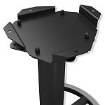 Барный стул вращающийся со спинкой и подлокотниками Douglas Rhombus Черный Велюр варинант исполнения - 6 | Loft Concept в Грозном