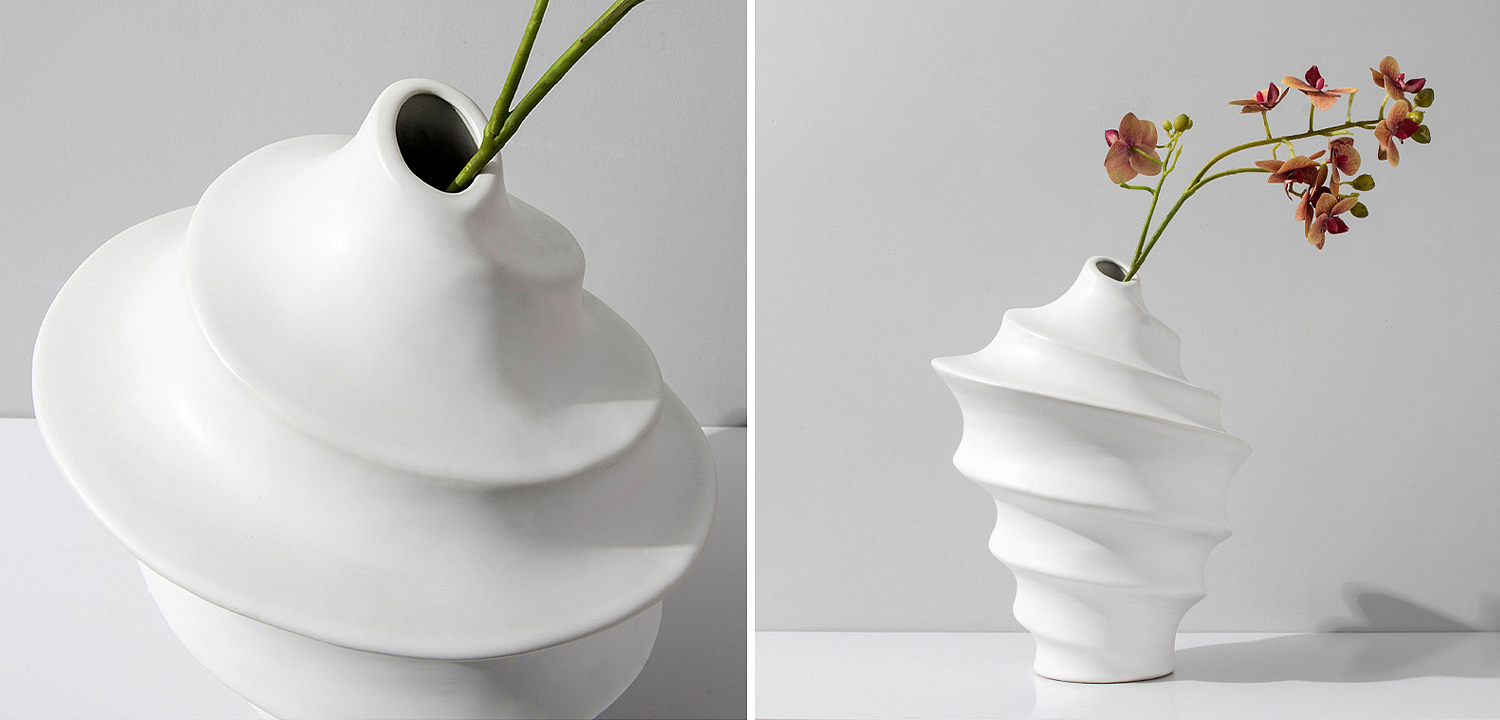 Ваза White Spiral Molecule Collection Vase Ваза White Spiral Molecule Collection Vase - Loft-Concept в Грозном