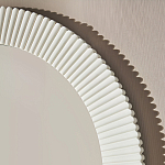 Зеркало в круглой фактурной раме Mirror Modern Texture белое варинант исполнения - 4 | Loft Concept в Грозном