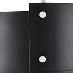 Потолочный светильник круглый светодиодный Semicircular White Panels чёрный варинант исполнения - 1 | Loft Concept в Грозном