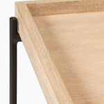 Консоль деревянной столешницей и полкой Wooden Table Top and Shelf варинант исполнения - 2 | Loft Concept в Грозном