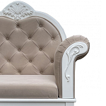 Рекомье со спинкой в стиле прованс Montmartre Provence Ottoman варинант исполнения - 6 | Loft Concept в Грозном