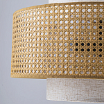 Подвесной светильник с декоративным поясом из плетеного бамбука Biuloggicu варинант исполнения - 7 | Loft Concept в Грозном