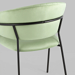 Стул в велюре фисташкового цвета Horizon варинант исполнения - 7 | Loft Concept в Грозном