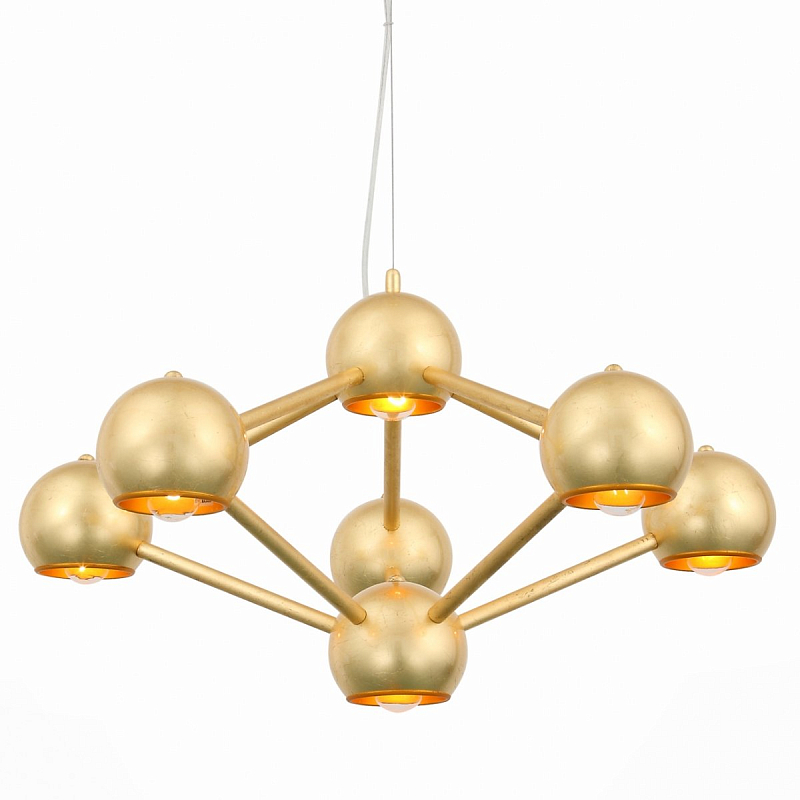 Люстра Heptaider Chandelier Латунь Люстра Heptaider Chandelier Латунь в Грозном | Loft Concept