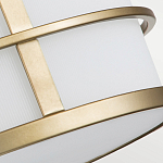 Потолочный светильник с белым матовым абажуром в металлическом каркасе Feiss варинант исполнения - 5 | Loft Concept в Грозном