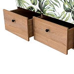 Шкаф с принтом Floral notes варинант исполнения - 3 | Loft Concept в Грозном