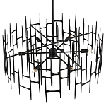 Люстра черная остроконечной формы Black Satin варинант исполнения - 3 | Loft Concept в Грозном