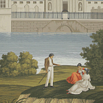 Обои ручная роспись Monuments of Paris Roberts on scenic paper варинант исполнения - 2 | Loft Concept в Грозном