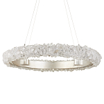 Люстра светодиодная фактурная в форме кольца Amber Crystal варинант исполнения - 3 | Loft Concept в Грозном