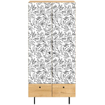 Шкаф с принтом Floral notes варинант исполнения - 2 | Loft Concept в Грозном