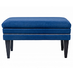 Мягкая банкетка на черных ножках с зоной для хранения Casket Blue варинант исполнения - 1 | Loft Concept в Грозном