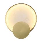 Бра в форме диска из бежевого алебастра Cryptocrystalline Stone варинант исполнения - 1 | Loft Concept в Грозном