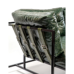 Диван Лофт Натуральная Винтажная кожа Зеленый Two Seat Encounter Leather Sofa варинант исполнения - 5 | Loft Concept в Грозном