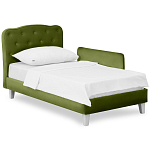 Кровать с мягким изголовьем Luna Palmer Bed варинант исполнения - 3 | Loft Concept в Грозном