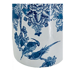 Ваза с мотивами цветущего сада с попугаями Vase Inspired by Nature варинант исполнения - 3 | Loft Concept в Грозном