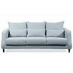 Диван Seldon с мягкими подушками голубое букле варинант исполнения - 7 | Loft Concept в Грозном