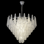 Люстра с подвесками из рифленного стекла в форме капель Textured Glass Chandelier варинант исполнения - 7 | Loft Concept в Грозном