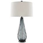 Настольная лампа с фактурным стеклянным основанием Glass Vertical варинант исполнения - 2 | Loft Concept в Грозном