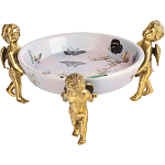 Блюдо фарфоровое Трио ангелов Joy варинант исполнения - 1 | Loft Concept в Грозном