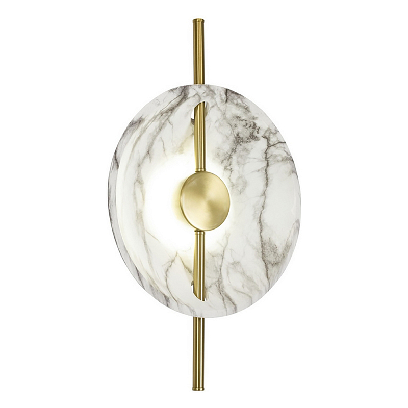 Бра Rakumba Lighting Wall lamp Gold Золотой Белый Мрамор Bianco в Грозном | Loft Concept 