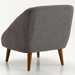 Кресло серое Pauley Grey Armchair варинант исполнения - 2 | Loft Concept в Грозном