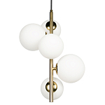 Подвесной светильник с 5-ю белыми шарообразными плафонами Bubble Chandelier варинант исполнения - 3 | Loft Concept в Грозном