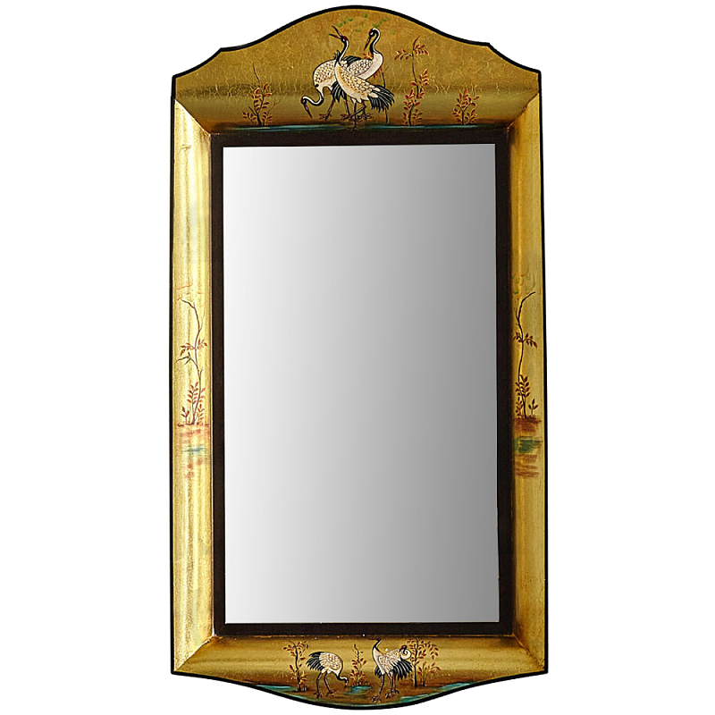 Зеркало в стиле Шинуазри ручная роспись Chinoiserie Golden Birds Mirror Золотой Мульти Зеркало в стиле Шинуазри ручная роспись Chinoiserie Golden Birds Mirror Золотой Мульти в Грозном | Loft Concept