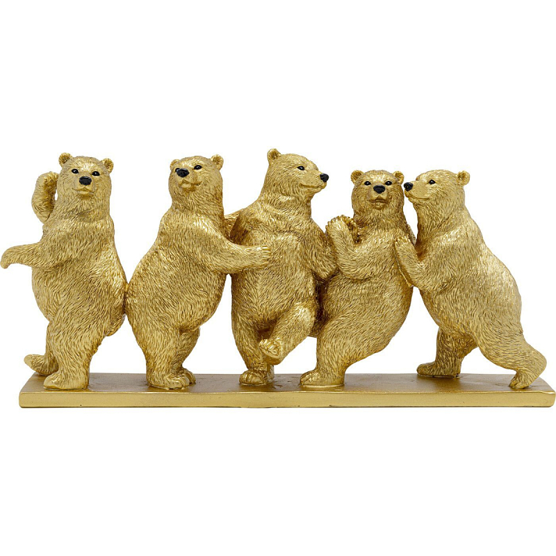 Статуэтка золотая Friendly Bears Золотой Статуэтка золотая Friendly Bears Золотой в Грозном | Loft Concept