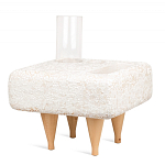 Керамический столик на деревянных ножках «Квадро» варинант исполнения - 2 | Loft Concept в Грозном