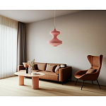 Подвесной вязаный розовый светильник «Моника» варинант исполнения - 3 | Loft Concept в Грозном