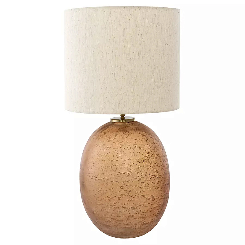 Настольная лампа с тканевым бежевым абажуром на овальном основании Beige Lampshade on Oval Base Бежевый Настольная лампа с тканевым бежевым абажуром на овальном основании Beige Lampshade on Oval Base Бежевый в Грозном | Loft Concept