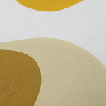 Подушка декоративная хлопковая горчичного цвета с абстрактным принтом Elysian Flow Sunset варинант исполнения - 3 | Loft Concept в Грозном