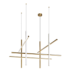 Люстра с 8-ю пересекающимися цилиндрическими плафонами на тонких тросах Trumpet tube варинант исполнения - 6 | Loft Concept в Грозном