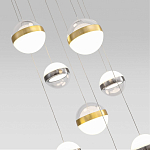 Люстра каскадная с 9-ю подвесами бронза и никель Peggy Futura lamp варинант исполнения - 3 | Loft Concept в Грозном