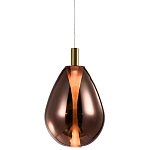 Подвесной светильник со стеклянным плафоном в форме капли NAOMI drop copper варинант исполнения - 3 | Loft Concept в Грозном
