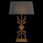 Настольная лампа на ажурном чугунном основании с серым абажуром Openwork Lamp варинант исполнения - 2 | Loft Concept в Грозном