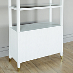 Стеллаж со стеклянными полками Elsa Dreams White варинант исполнения - 7 | Loft Concept в Грозном