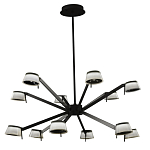 Люстра черного цвета на штанге Noir Supernova варинант исполнения - 2 | Loft Concept в Грозном