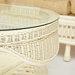 Комплект уличной мебели из ротанга Clara белый варинант исполнения - 12 | Loft Concept в Грозном