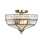Потолочный светильник шестигранной формы с прозрачными стеклянным плафоном Elstead Lighting варинант исполнения - 1 | Loft Concept в Грозном