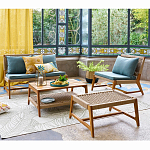 Садовый 2-х местный диван с каркасом из акации Green варинант исполнения - 5 | Loft Concept в Грозном