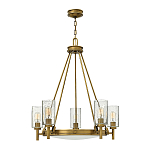  Люстра с 5-ю цилиндрическими плафонами из стекла с пузырьками Hinkley варинант исполнения - 8 | Loft Concept в Грозном