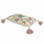 Чехол на подушку с кисточками и вышивкой птиц Ethnic mix Birds Rect варинант исполнения - 1 | Loft Concept в Грозном