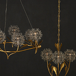 Люстра круглая с декором в виде цветков одуванчика Hanging Dandelion варинант исполнения - 6 | Loft Concept в Грозном